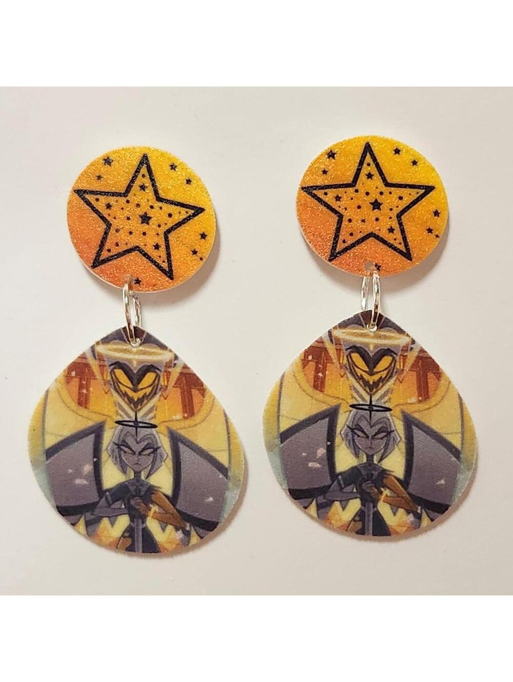 Adam and Lute earrings - Hazbin Hotel